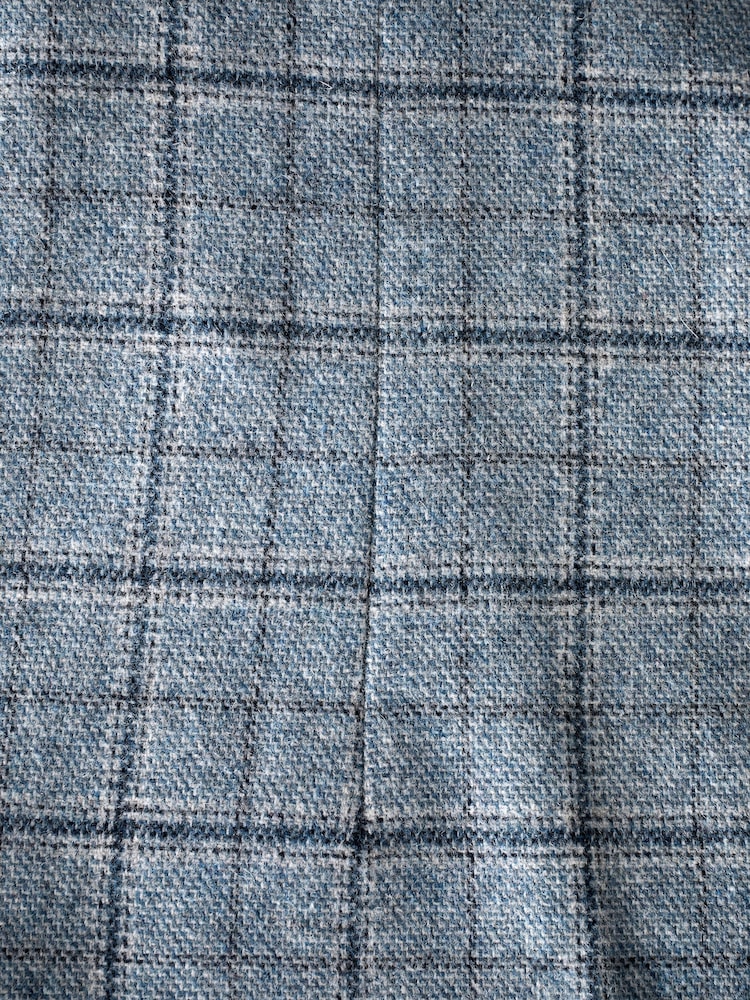 Joules Blue Check Slim Fit Suit Blazer - Image 10 of 10 Joules Blue Check Slim Fit Suit Blazer - Image 10 of 10