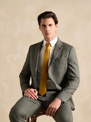 Joules Green Slim Textured Suit Jacket - Image 3 of 8