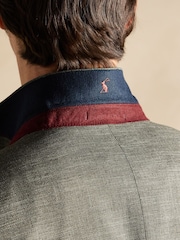 Joules Green Slim Textured Suit Jacket - Image 4 of 8