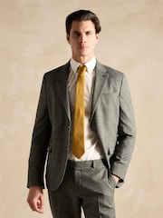 Joules Green Slim Textured Suit Jacket - Image 8 of 8