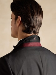 Joules Black Slim Fit Tuxedo Suit Jacket - Image 6 of 12