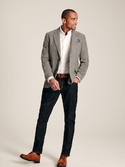 Joules Grey Prince of Wales Check Slim Fit Blazer - Image 2 of 11