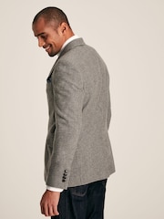 Joules Grey Prince of Wales Check Slim Fit Blazer - Image 3 of 11