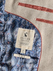Joules Brown Herringbone Texture Slim Fit Blazer - Image 11 of 13