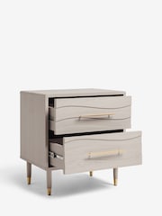 Grey Adelaide Oak Effect Bedside Table - Image 11 of 11