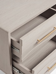 Grey Adelaide Oak Effect Bedside Table - Image 7 of 11