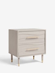 Grey Adelaide Oak Effect Bedside Table - Image 8 of 11