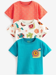 Orange - Kurzärmelige T-Shirts, 3er-Pack (3 Monate–7 Jahre) - Bild 1 von 2