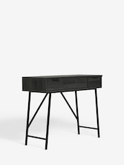 Black Bronx Oak Effect Console Dressing Table - Image 8 of 11