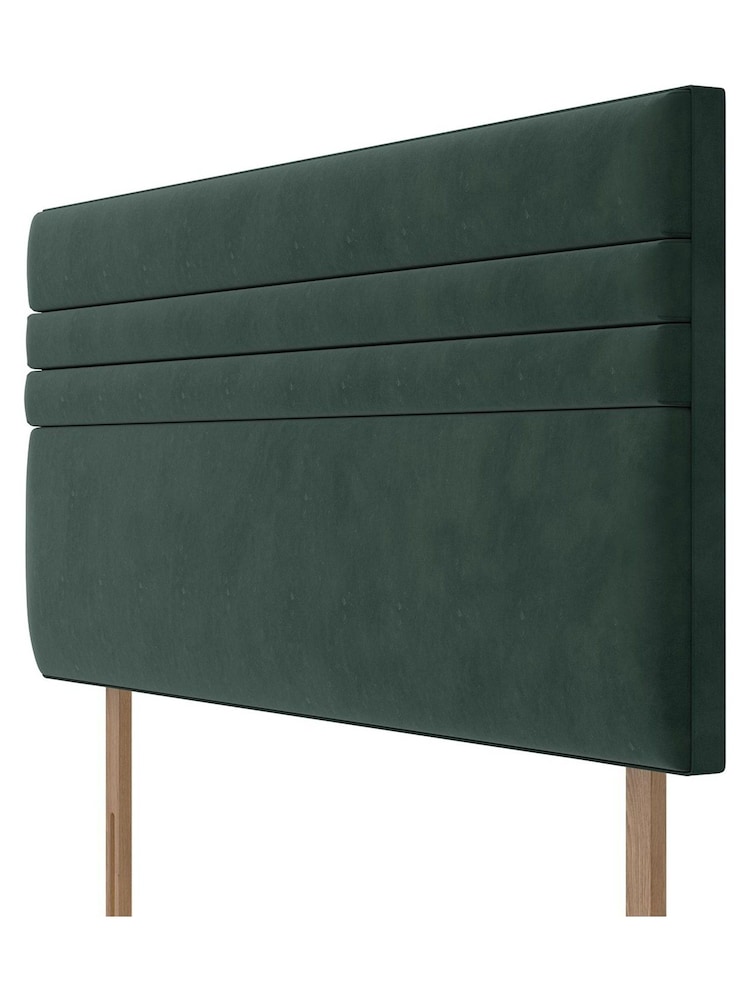 Silentnight Green Roma Luxury Velvet Headboard - Image 3 of 3
