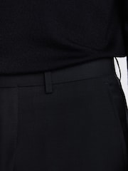 MOSS Black Tailored Fit Performance Dress Suit Trousers - Image 3 of 4