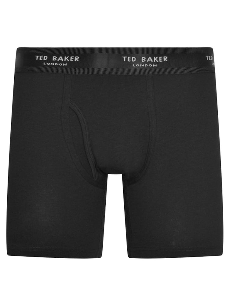 Черный - Ted Baker Хлопковые боксеры-брифы 3 набор - Изображение 2 из 4