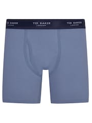 Ted Baker Light blue Cotton Boxer Briefs 3 Pack - Image 4 of 6