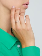 Sterling Silver Wishbone Ring - Image 1 of 4