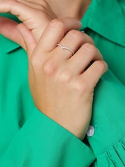 Sterling Silver Wishbone Ring - Image 2 of 4