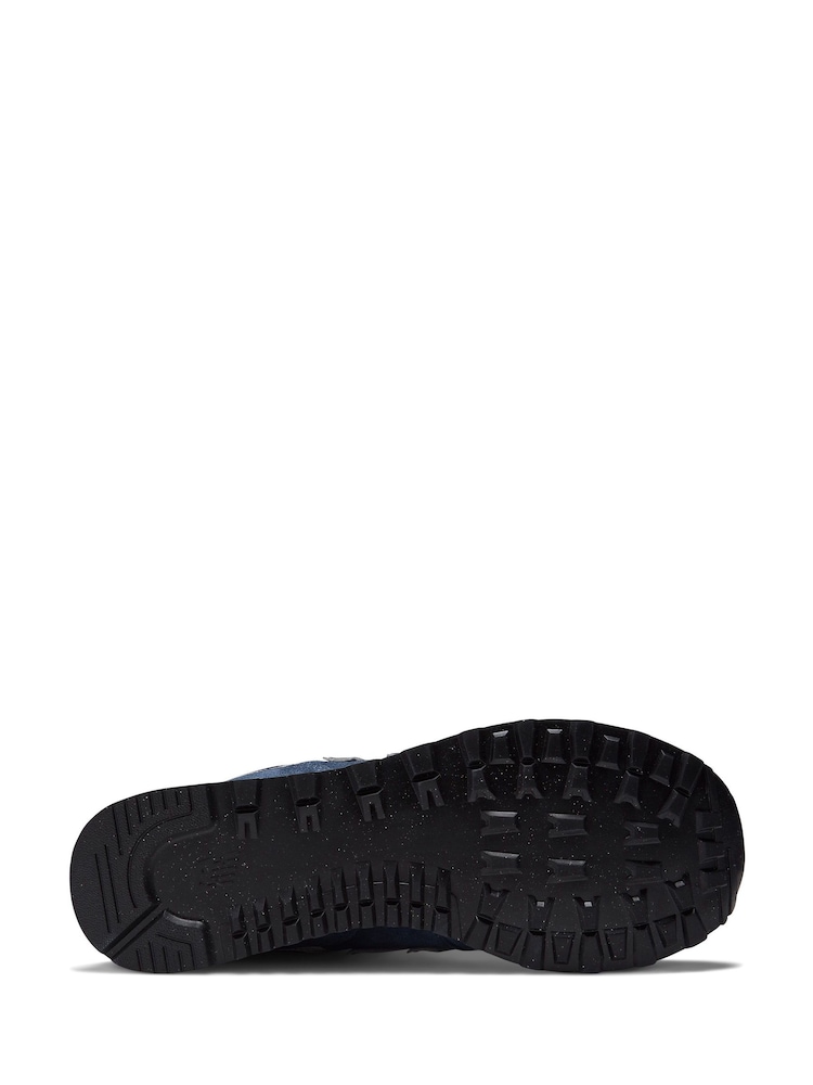 New Balance Navy Blue Mens 574 Trainers - Image 10 of 10