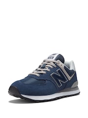 New Balance Navy Blue Mens 574 Trainers - Image 7 of 10