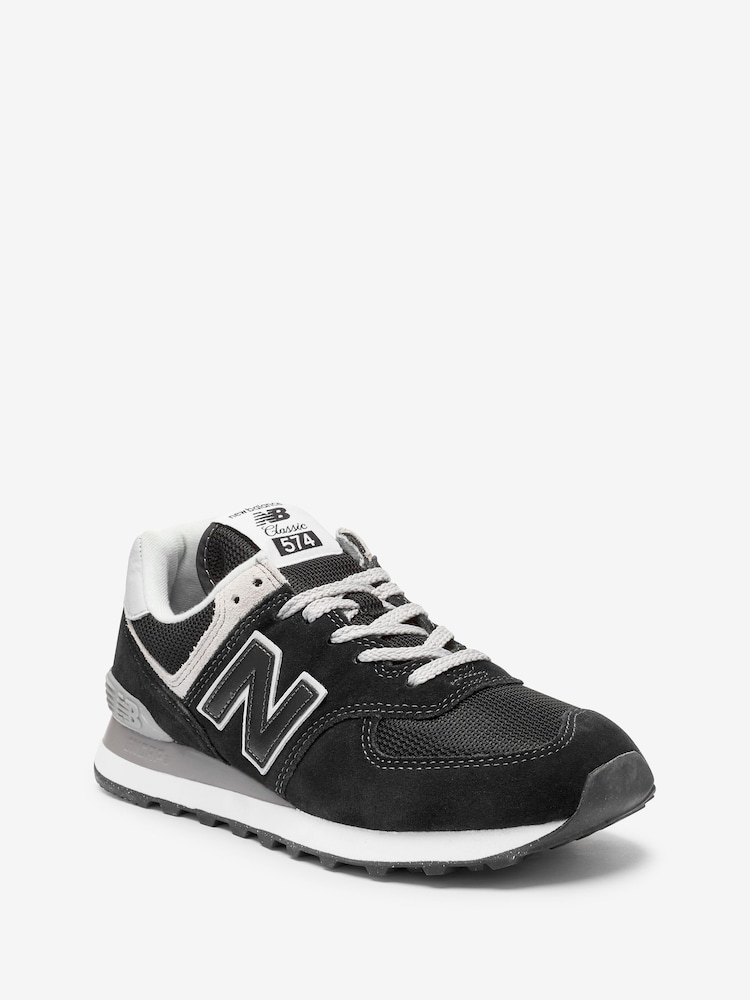 New Balance Black Chrome Mens 574 Trainers - Image 2 of 5