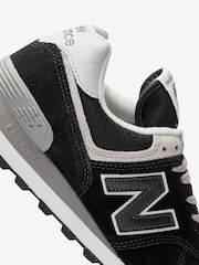 New Balance Black Chrome Mens 574 Trainers - Image 4 of 5