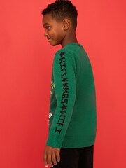 F&F Green Novelty Knitted Jumper - Image 2 of 2