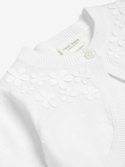 White Knitted Baby Shrug Cardigan (0mths-2yrs) - Image 7 of 7