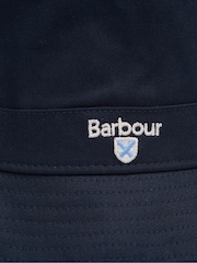 Barbour® Navy Blue Cascade 100% Cotton Bucket Hat - Image 3 of 4
