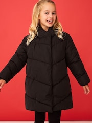 F&F Black Cocoon Coat - Image 1 of 2