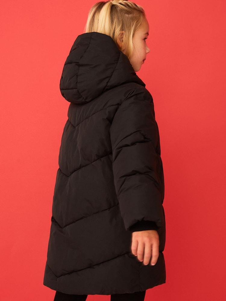 F&F Black Cocoon Coat - Image 2 of 2