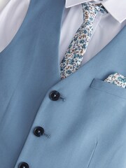 Blue Waistcoat, Shirt & Tie Set (12mths-16yrs) - Image 4 of 4