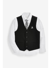 Gilet noir, Shirt & Character Tie Set - Gilet (12mths-16yrs) - Image 1 de 3