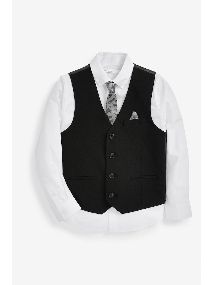 Gilet noir, Shirt & Character Tie Set - Gilet (12mths-16yrs) - Image 1 de 3