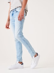 Blue Bleach Skinny Fit Stretch Jeans (3-16yrs) - Image 5 of 9