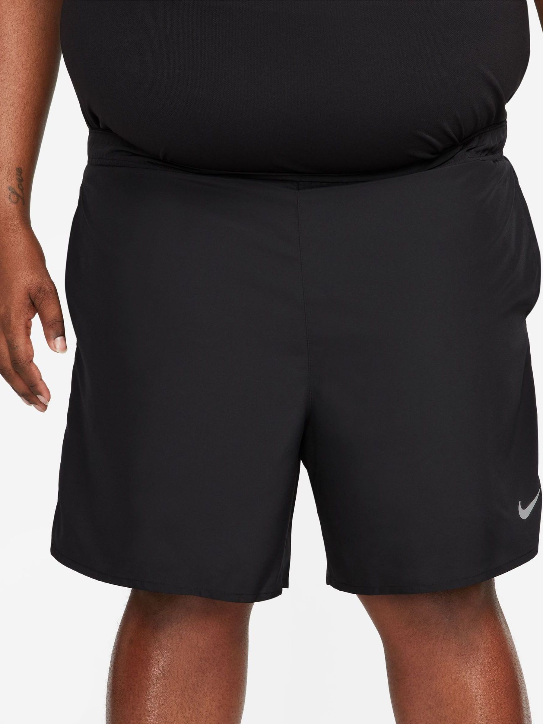 nike black challenger shorts