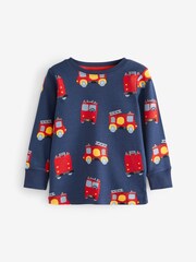 Rdeča-modra s potiskom nujnih vozil - Pižama Snuggle 3 Pack (9mths-10yrs) - Slika 2 iz 9