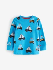 Rdeča-modra s potiskom nujnih vozil - Pižama Snuggle 3 Pack (9mths-10yrs) - Slika 3 iz 9