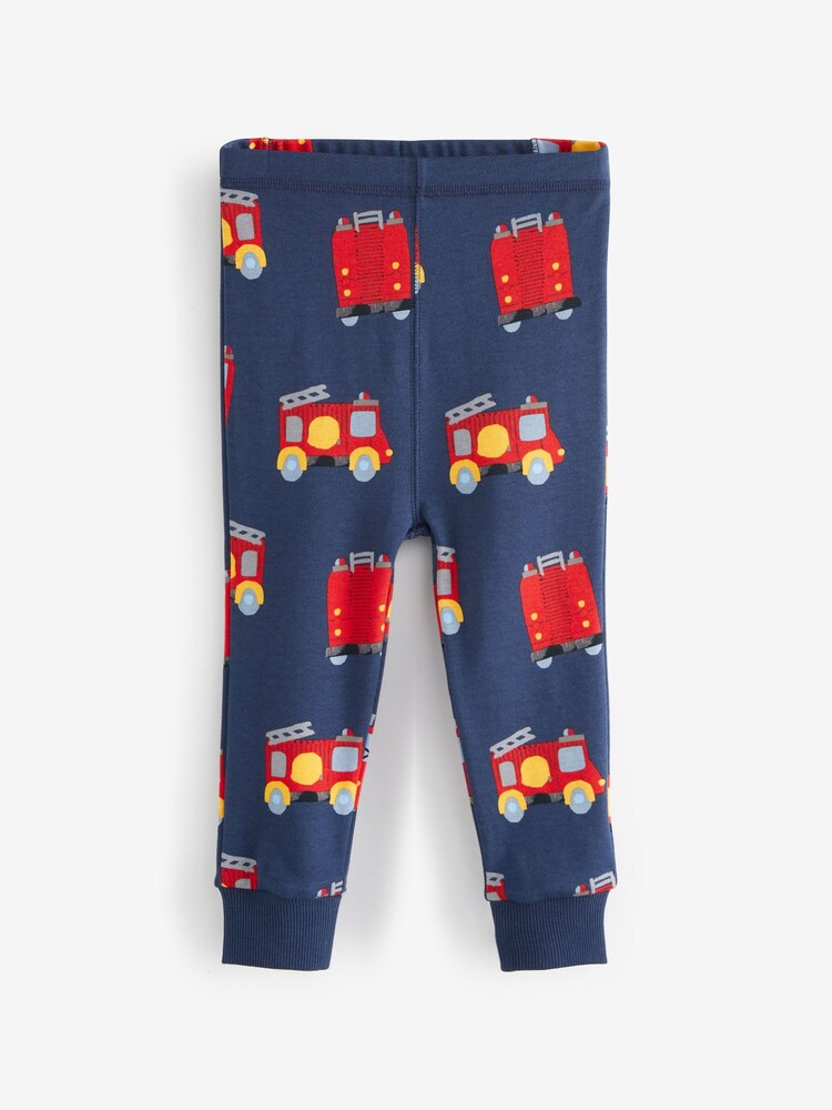 Red/Blue Emergency Vehicles Snuggle Pyjamas 3 Pack (9mths-10yrs) - Image 5 of 10