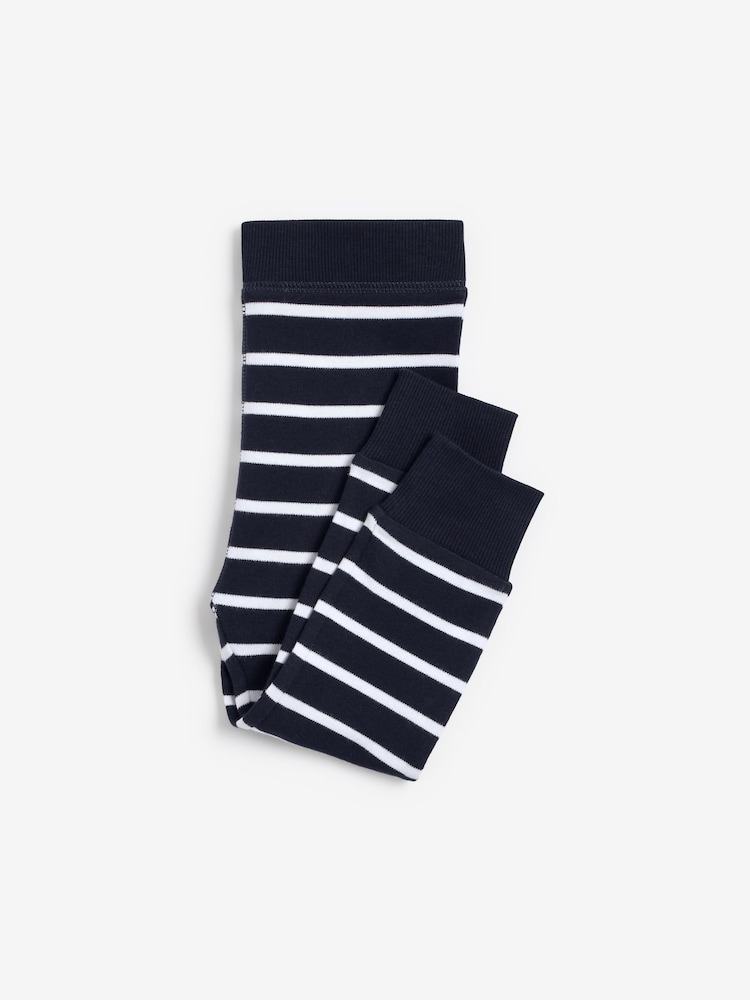 Navy Blue/White Star 3 Pack Snuggle Long Sleeve Pyjamas (9mths-10yrs) - Image 10 of 12