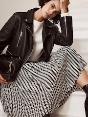 Mint Velvet Cream Hallie Print Midi Skirt - Image 3 of 6