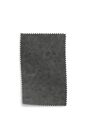 Set of 2 Monza Faux Leather Dark Grey Hamilton Black Leg Dining Chairs - Image 6 of 8