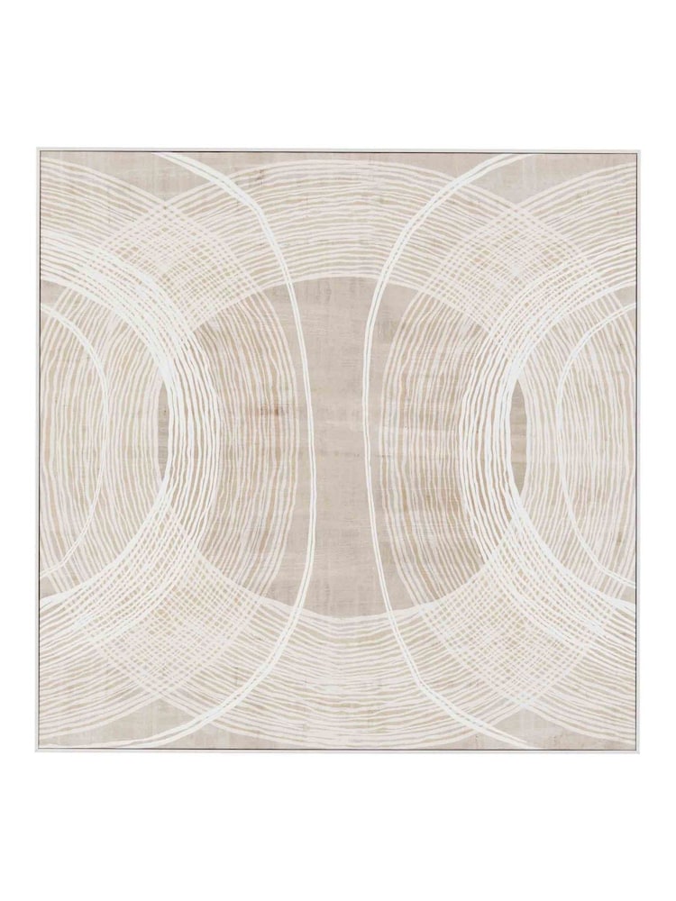 Gallery Home Beige In the Rhyme Framed Canvas - Image 1 of 3
