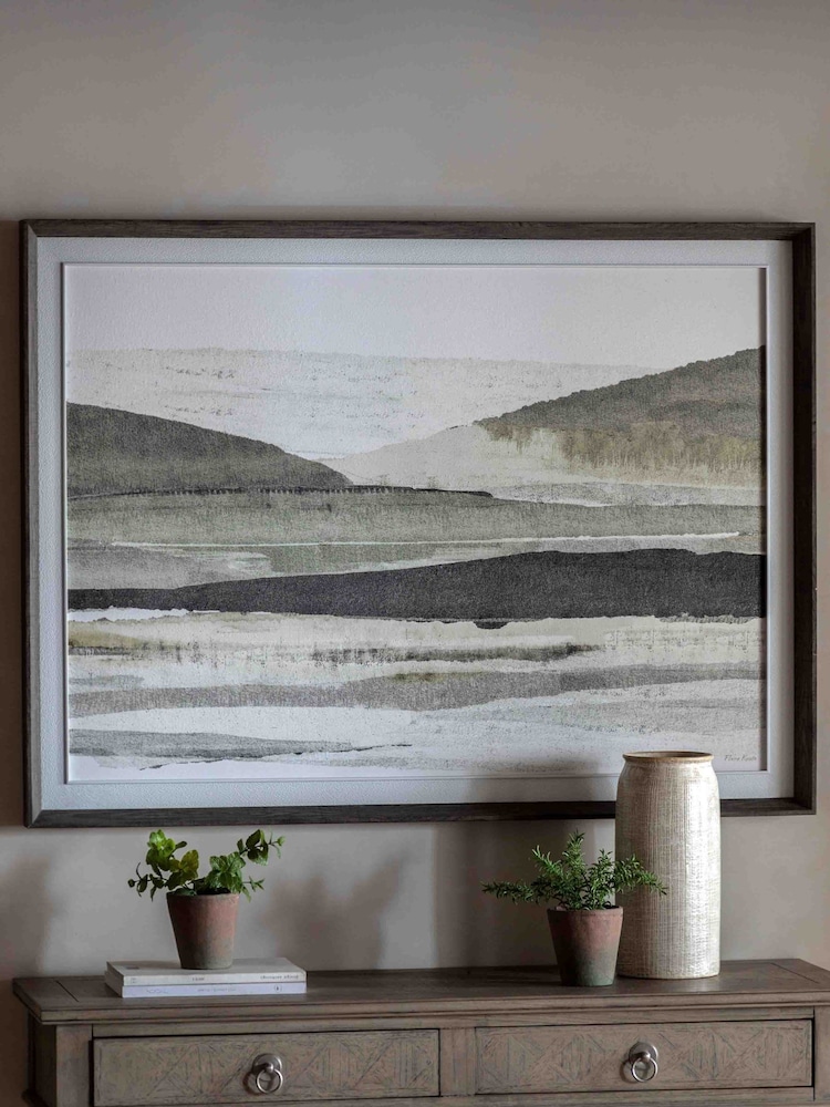 Gallery Home Green Morning Montage Framed Canvas - Image 1 of 4