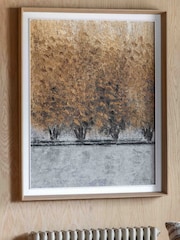 Gallery Home Brown Hint of Heart Framed Canvas - Image 1 of 5