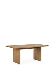 Julian Bowen Oak Effect/Cream Arundel Rectangular Dining Set with 6 Ella Chairs - Image 3 of 7