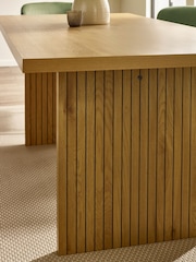Julian Bowen Oak Effect/Cream Arundel Rectangular Dining Set with 6 Ella Chairs - Image 5 of 7
