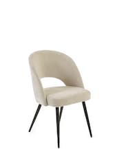 Julian Bowen Oak Effect/Cream Arundel Rectangular Dining Set with 6 Ella Chairs - Image 6 of 7