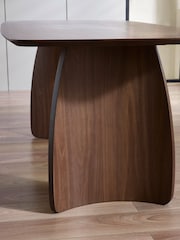 Julian Bowen Walnut/Grey Artemis Rectangular Dining Set with 6 Chairs - Image 4 of 10