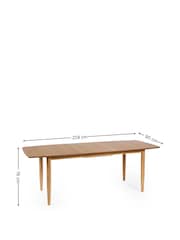 Julian Bowen Ivory/Natural Oak Theia Extending Dining Set with 6 Chairs - Image 4 of 8