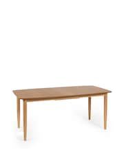 Julian Bowen Ivory/Natural Oak Theia Extending Dining Set with 6 Chairs - Image 6 of 8
