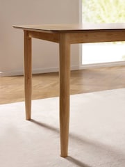 Julian Bowen Ivory/Natural Oak Theia Extending Dining Set with 6 Chairs - Image 7 of 8