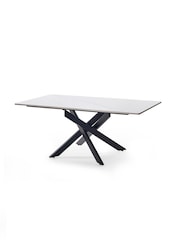 Julian Bowen White Marble/Grey Bradley Rectangular Dining Set with 4 Jonah Chairs - Image 3 of 9